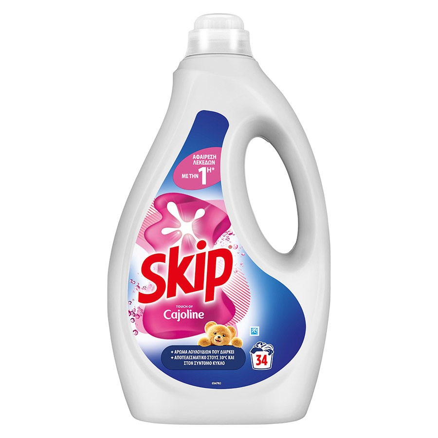 Skip Cajoline Υγρό Απορρυπαντικό Πλυντηρίου Ρούχων Pink Lily 34mez. 1,53lt.
