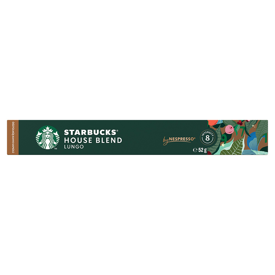 Starbucks Καφές Espresso Lungo House Blend Σε Κάψουλες 10τεμ. 52γρ.