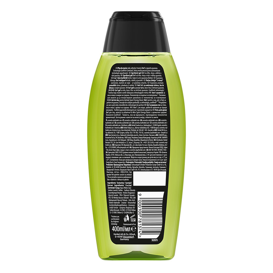 Fa Men Αφρόλουτρο Gel Energy Boost 400ml.