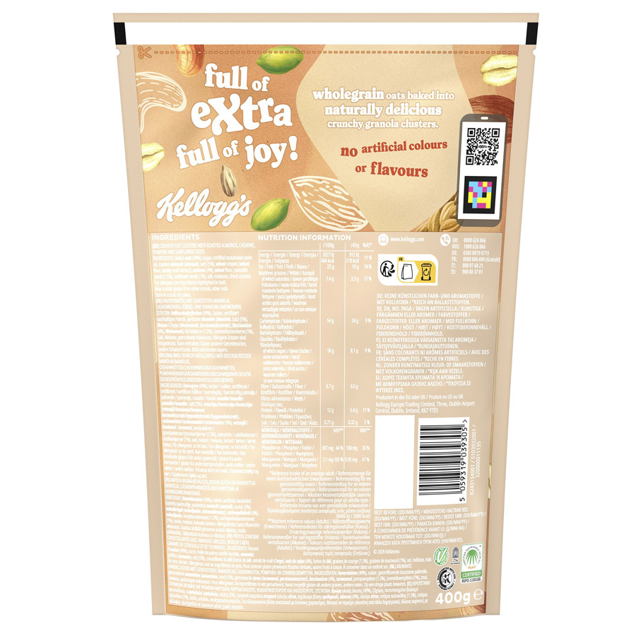 Kellogg's Extra Δημητριακά Nuts & Seeds 400γρ.