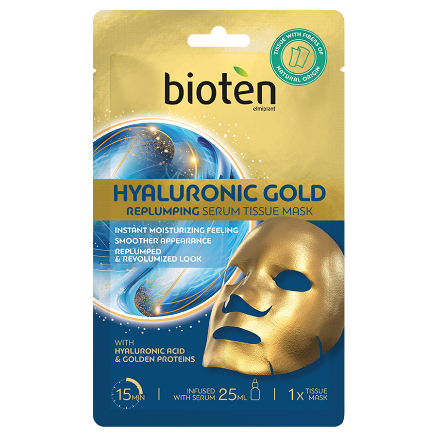 Bioten Hyaluronic Gold Tissue Μάσκα Προσώπου 25ml.