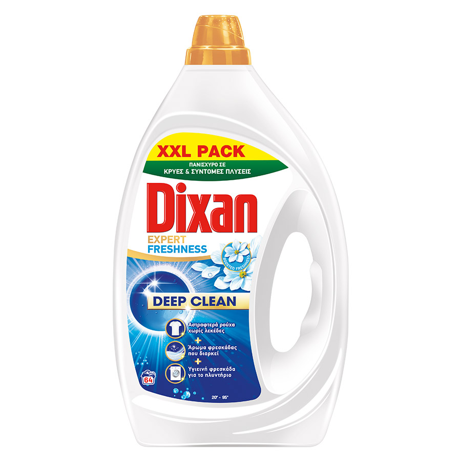 Dixan Υγρό Απορρυπαντικό Πλυντηρίου Ρούχων Expert Freshness 64mez. 2,88lt.