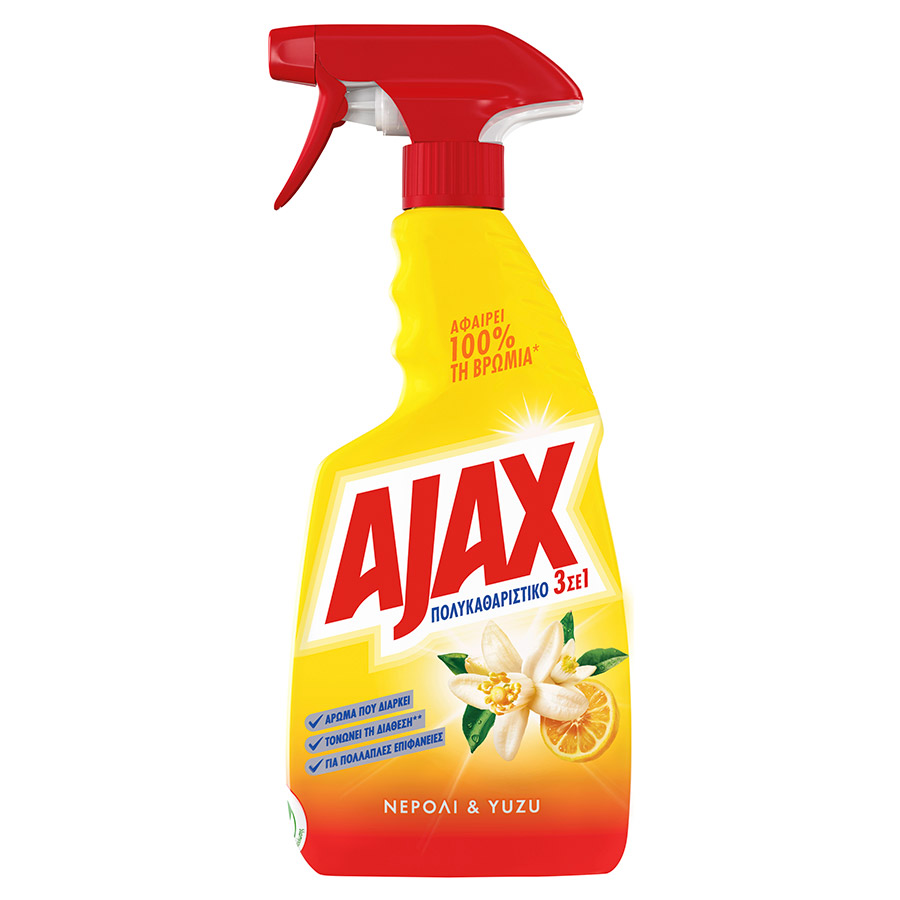 Ajax Uplifting Καθαριστικό Επιφανειών 3σε1 Νερόλι & Yuzu 500ml.