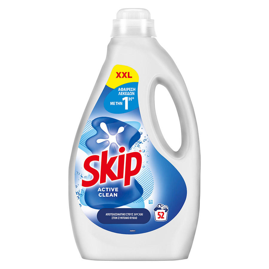 Skip Υγρό Απορρυπαντικό Πλυντηρίου Ρούχων Active Clean 52mez. 2.34lt.