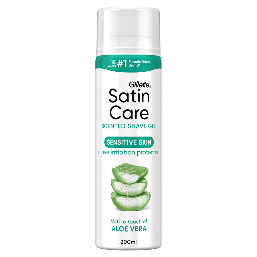 Gillette Satin Care Gel Ξυρίσματος Sensitive Skin 200ml.