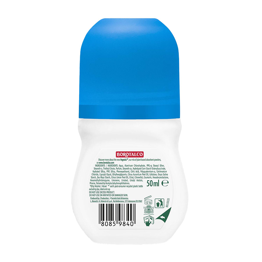 Borotalco Αποσμητικό Roll-On Active Sea Salts Fresh 50ml.