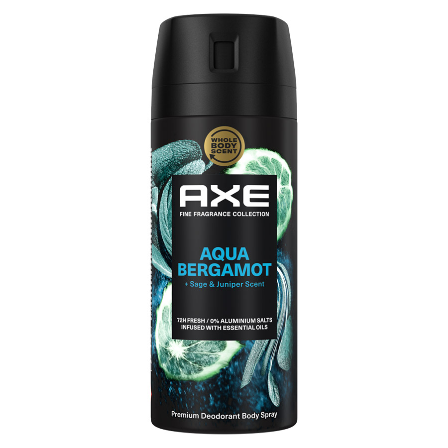 Axe Αποσμητικό Σπρέι Aqua Bergamot 150ml.