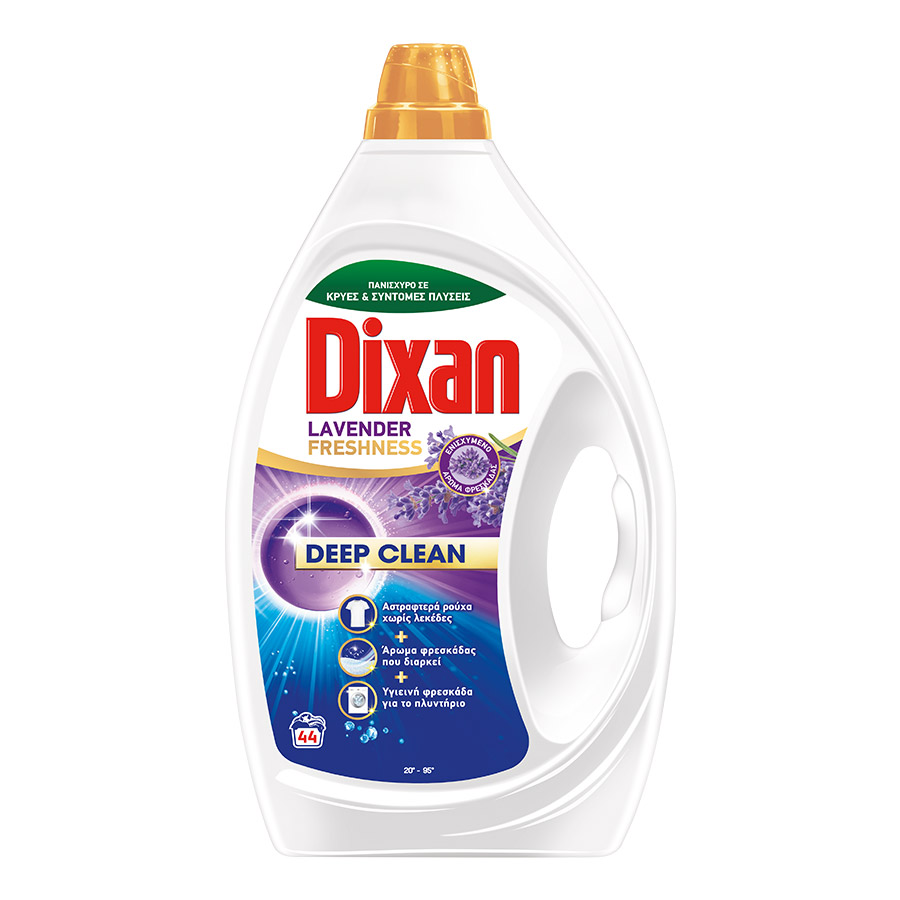 Dixan Υγρό Απορρυπαντικό Πλυντηρίου Ρούχων Lavender Freshness 44mez. 1,980lt.
