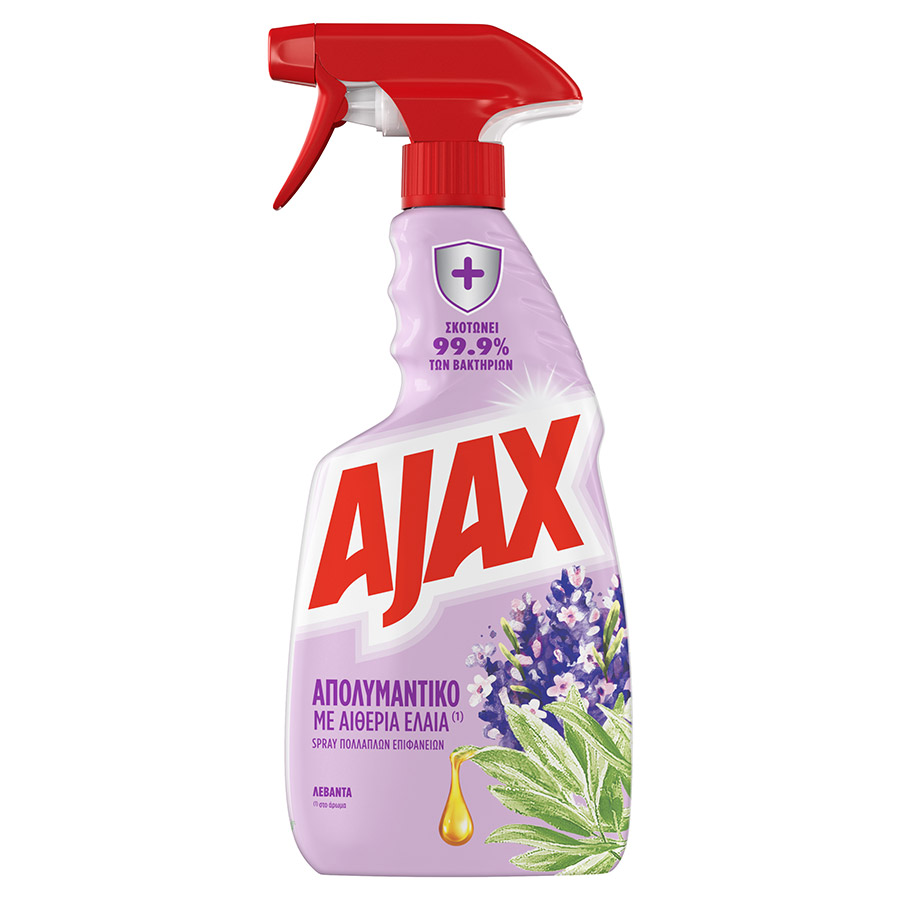 Ajax Καθαριστικό Επιφανειών Αιθέρια Έλαια Λεβάντα 500ml.