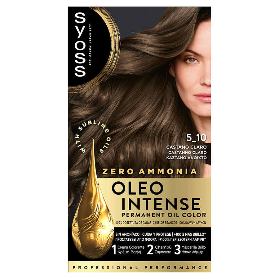 Syoss Βαφή Μαλλιών Oleo Intense No5-10 Καστανό Ανοιχτό