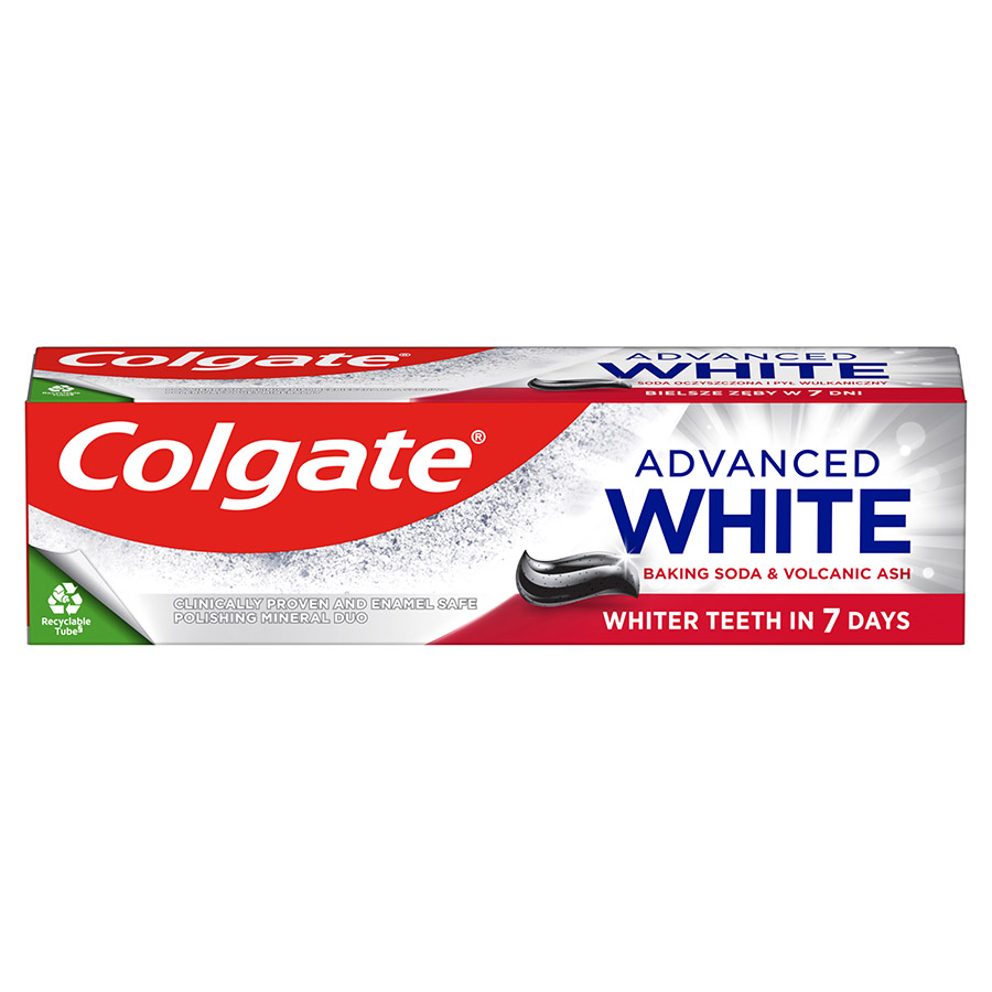Colgate Advanced White Οδοντόκρεμα  Volcanic Ash 75ml.
