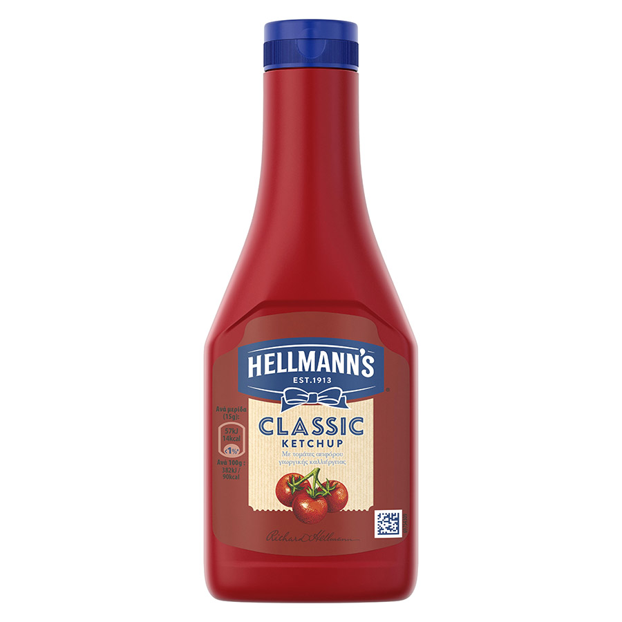 Hellmann's Κέτσαπ Κλασική Squeezy 540γρ.