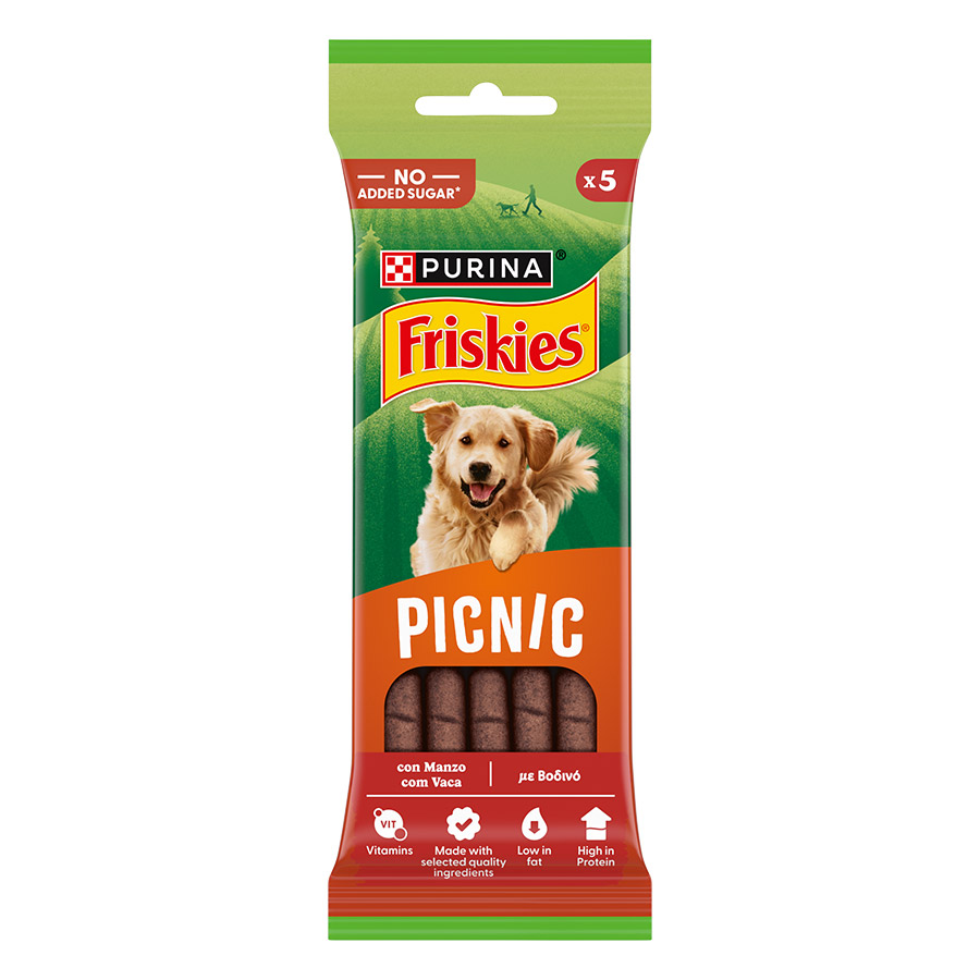 Purina Friskies Picnic Σνακ Σκύλου Βοδινό 42γρ.