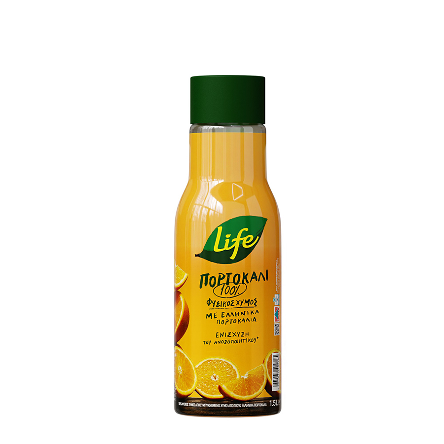 Δέλτα Life Φυσικός Χυμός Πορτοκάλι 1,5lt.