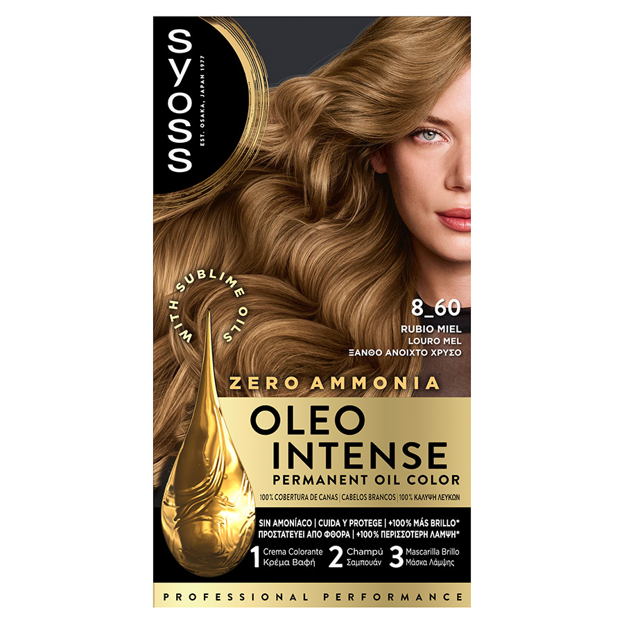 Syoss Βαφή Μαλλιών Oleo Intense No8-60 Ξανθό Ανοιχτό Χρυσό