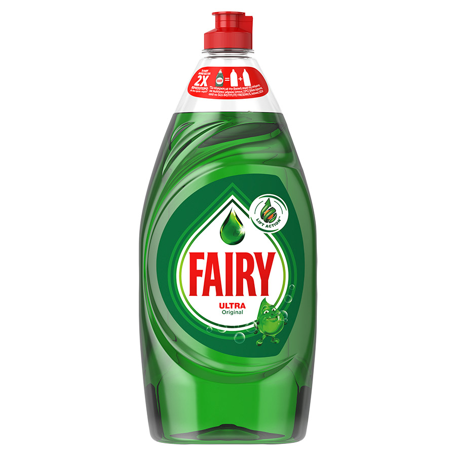 Fairy Ultra Υγρό Απορρυπαντικό Πιάτων Original 900ml.