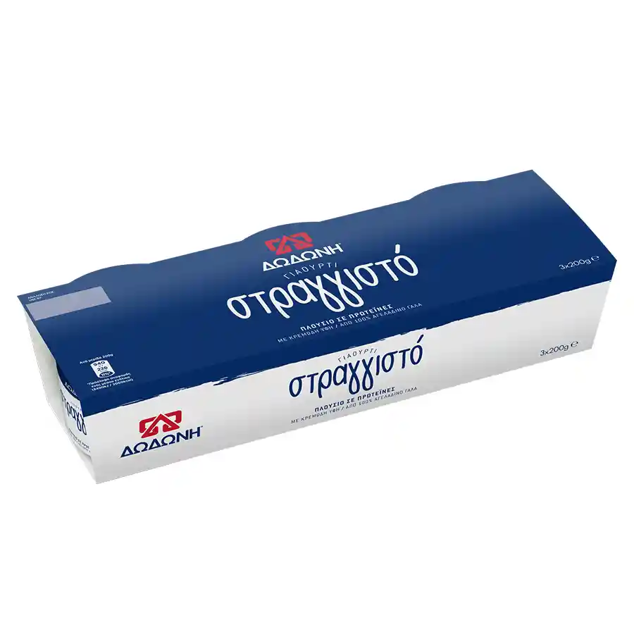 Δωδώνη Γιαούρτι Στραγγιστό 8% Λιπαρά 3x200γρ.