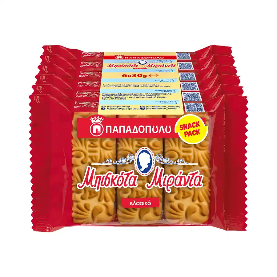 Παπαδοπούλου Μιράντα Μπισκότα 6x30γρ.