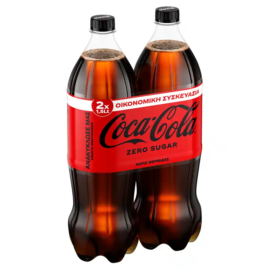 Coca Cola Zero Οικονομική Συσκευασία 2x1,5lt.