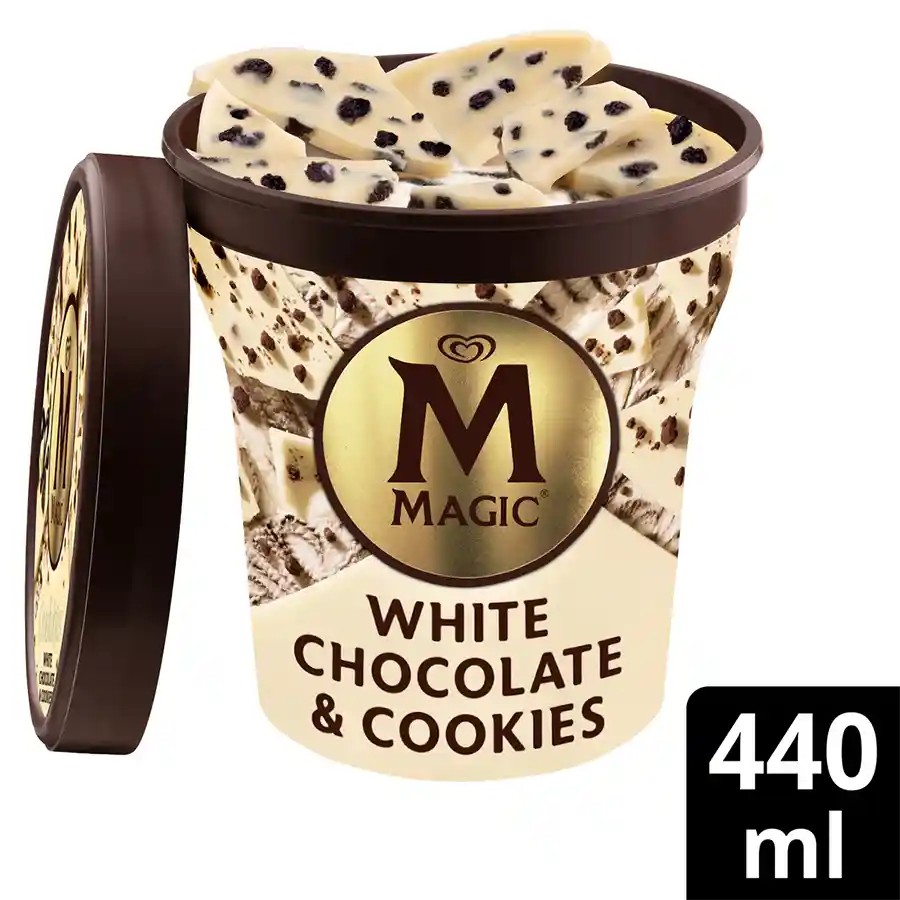 Algida Magic Παγωτό White Cookies 305γρ/440ml.