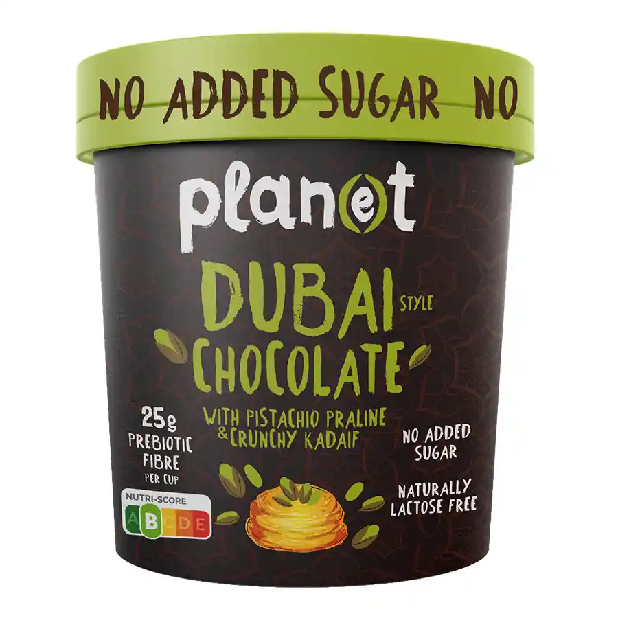Plan(e)t Παγωτό Dubai Chocolate No Added Sugar 250γρ./420ml.