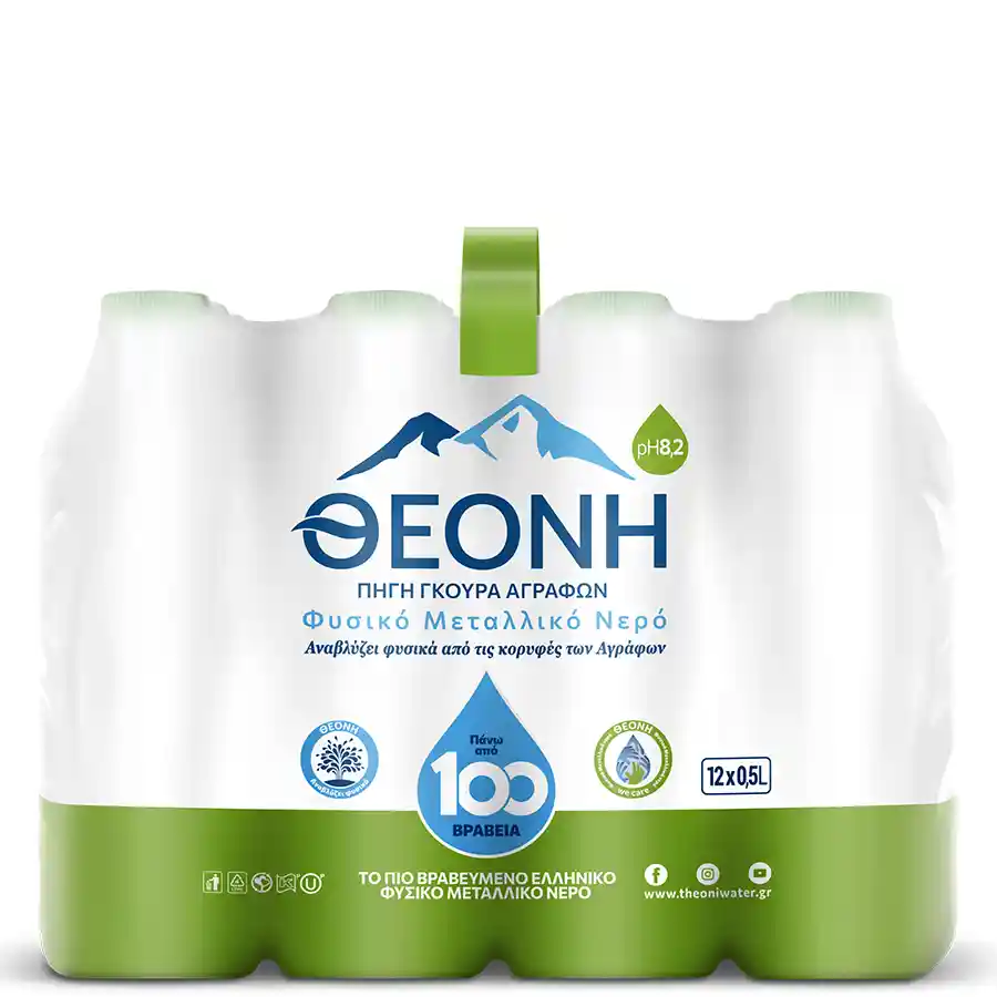 Θεόνη Φυσικό Μεταλλικό Νερό 12x500ml. 