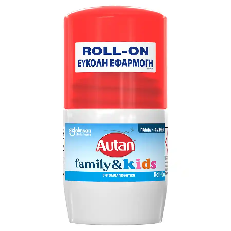 Autan Family & Kids Εντομοαπωθητικό Roll-On Σώματος 50ml.