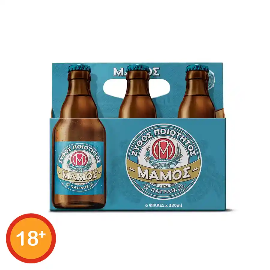 Μάμος Μπίρα Retro Φιάλη 6x330ml.