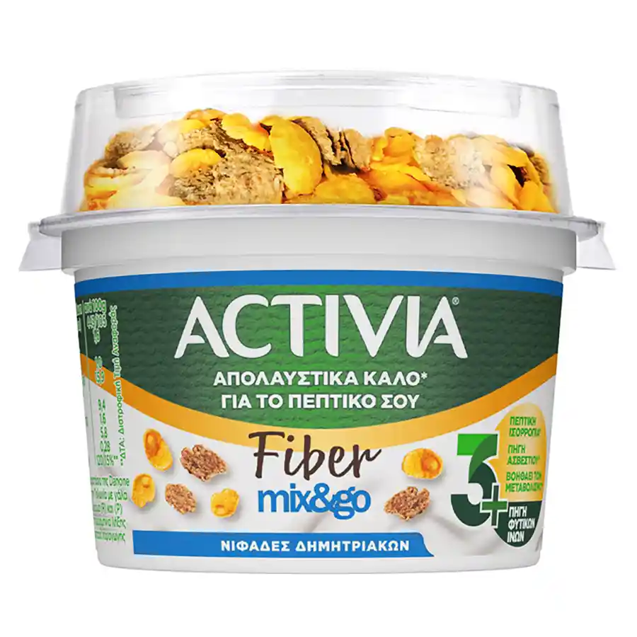 Activia Fiber Επιδόρπιο Γιαουρτιού & Νιφάδες Δημητριακών 163γρ.
