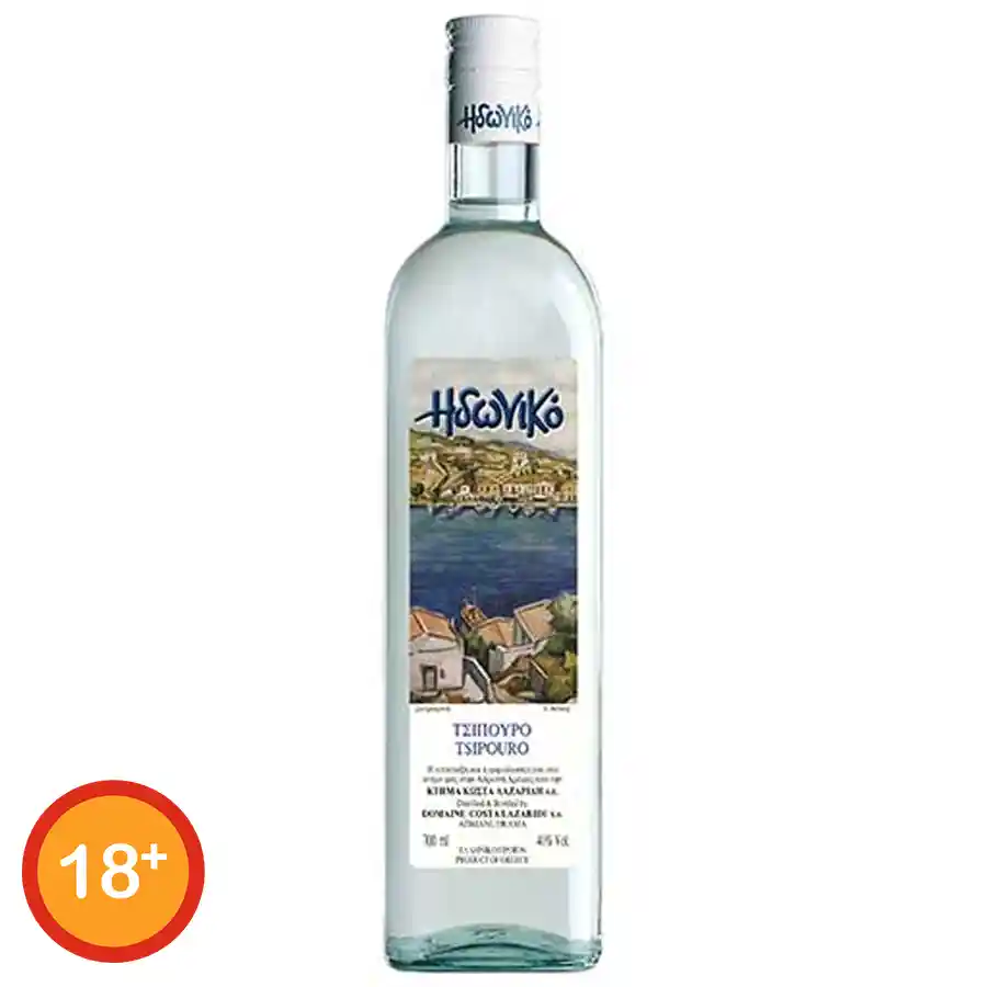 Ηδωνικό Τσίπουρο Χωρίς Γλυκάνισο 700ml.