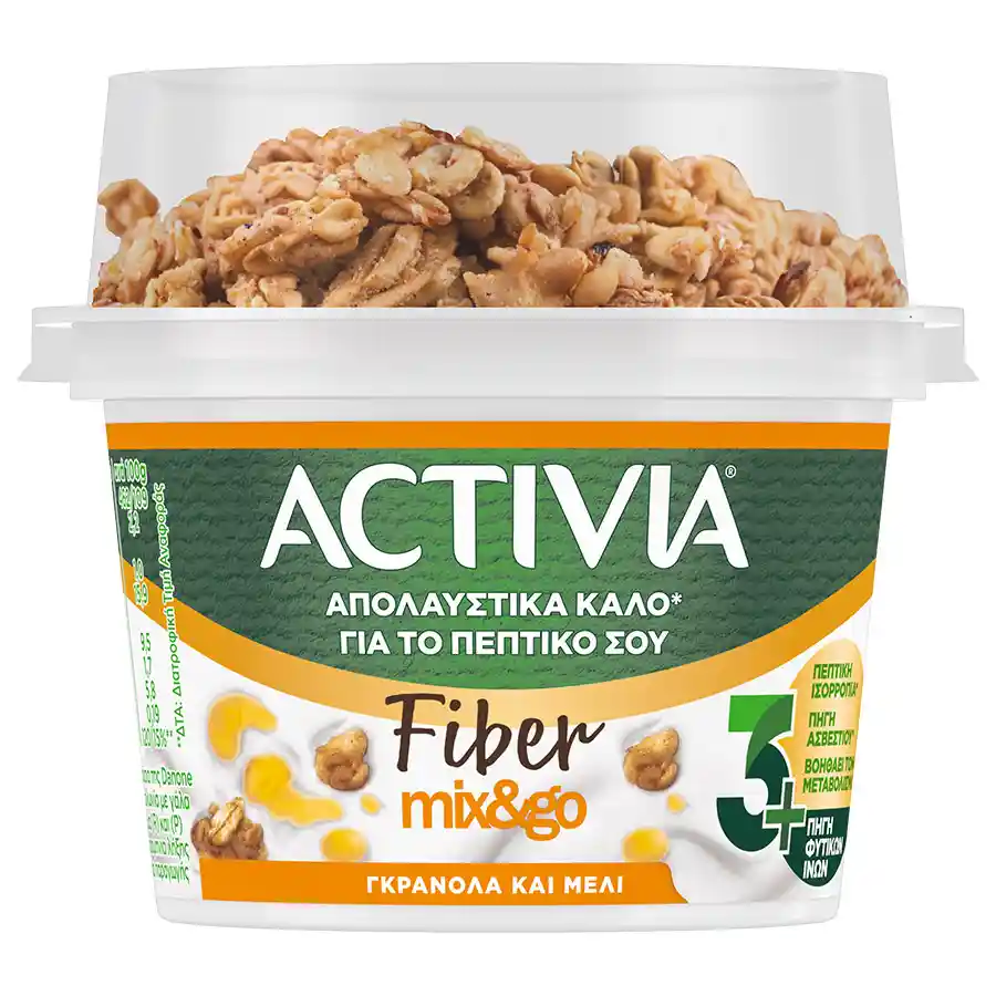 Activia Fiber Επιδόρπιο Γιαουρτιού Με Γκρανόλα & Μέλι 165γρ.