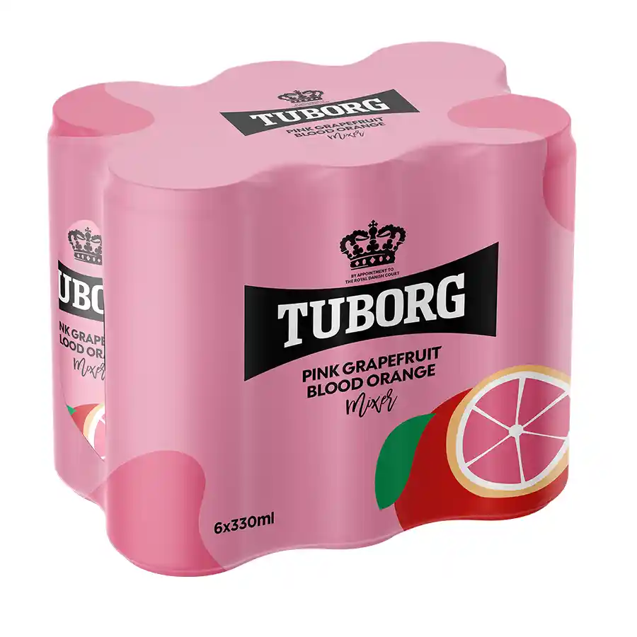 Tuborg Pink Γκρέιπφρουτ Σαγκουίνι  6x330ml.