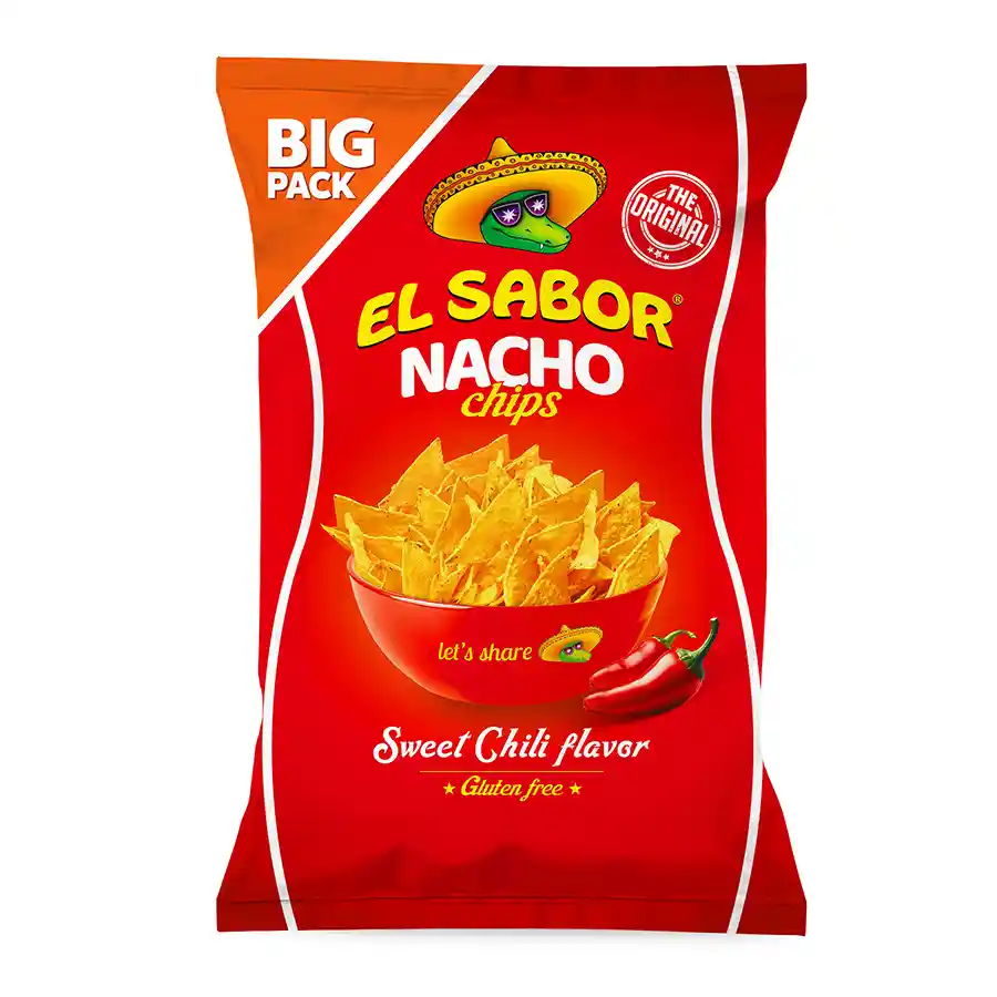 El Sabor Nacho Τσιπς Chili Χωρίς Γλουτένη 180γρ.