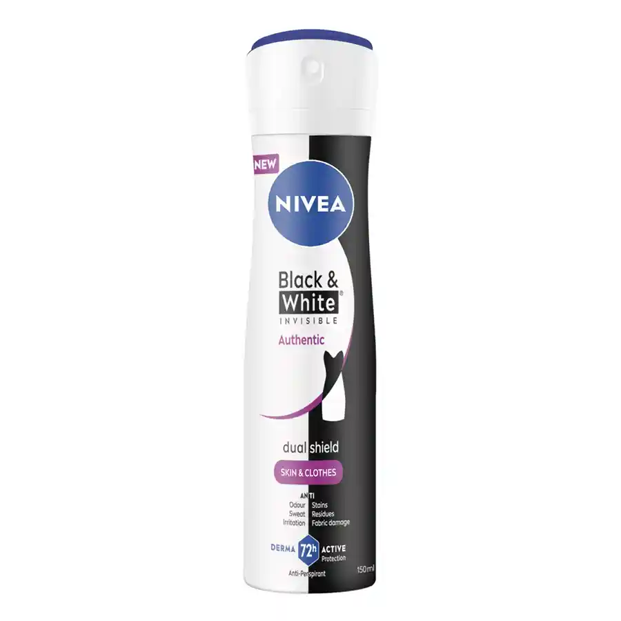 Nivea Black & White Authentic Αποσμητικό Σπρέι 150ml.