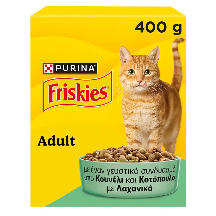 Purina Friskies Ξηρά Γατοτροφή Κουνέλι Κοτόπουλο & Λαχανικά 400γρ.