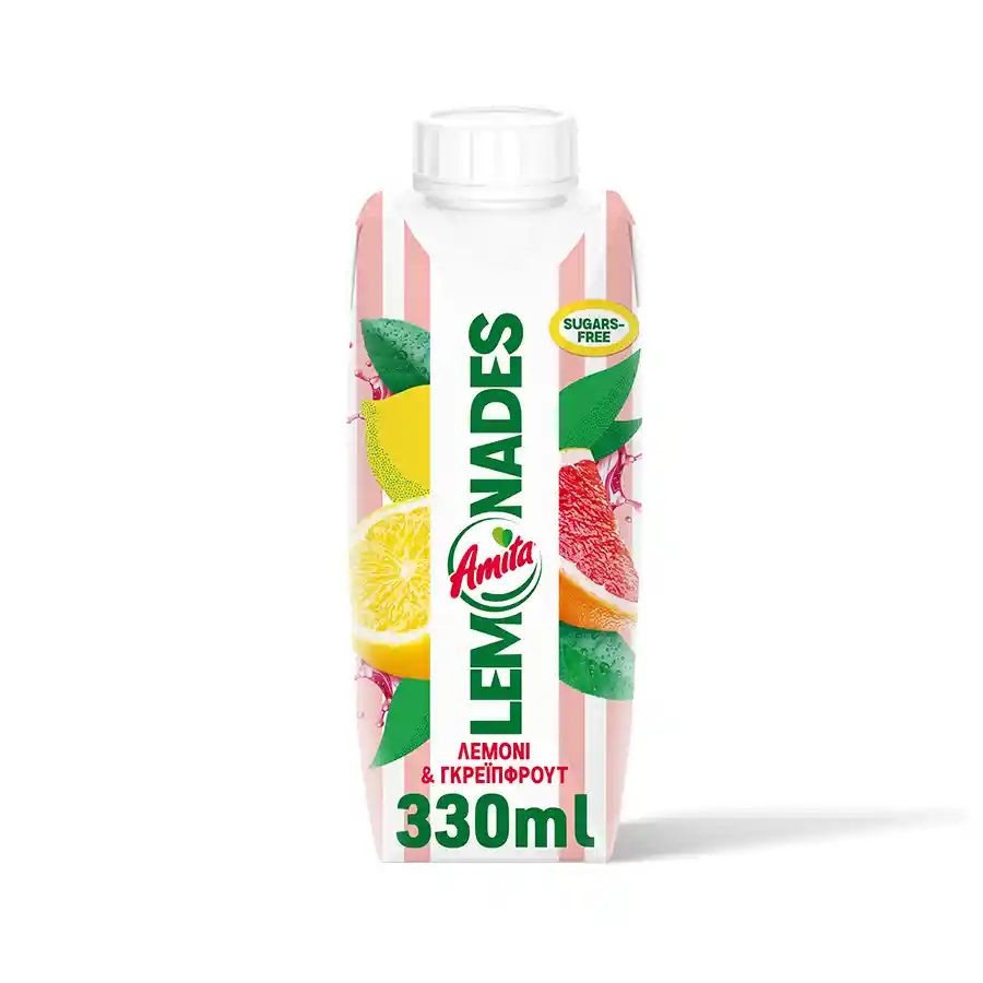 Amita Lemonades Λεμόνι Γκρέιπφρουτ 330ml.