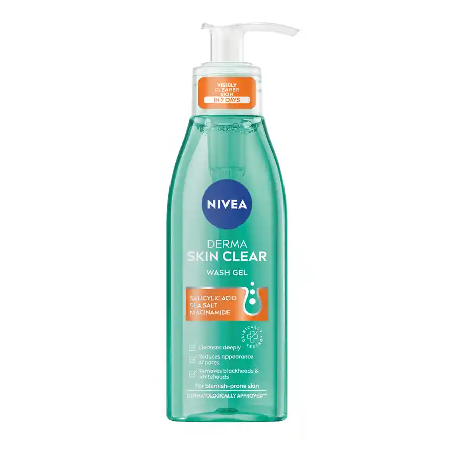 Nivea Derma Skin Clear Gel Καθαρισμού Προσώπου Κατά Των Πόρων 150ml.