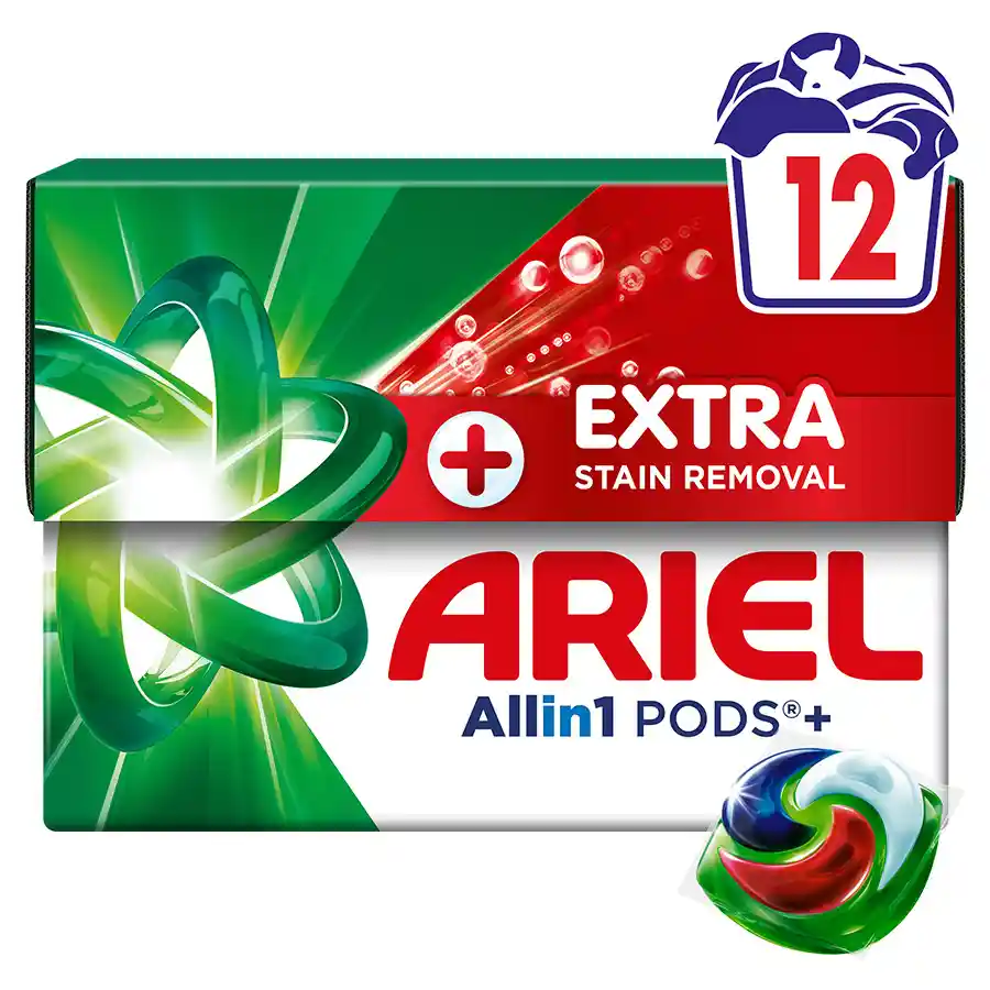 Ariel All In 1 Pods Extra Clean Απορρυπαντικό Πλυντηρίου Ρούχων 12τεμ.