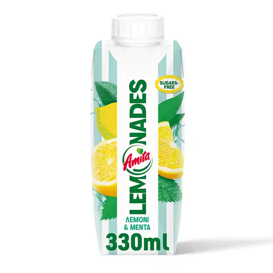 Amita Lemonades Λεμόνι Μέντα 330ml.