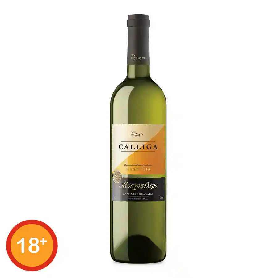Calliga Κρασί Λευκό Μοσχοφίλερο Μαντινείας 750ml.