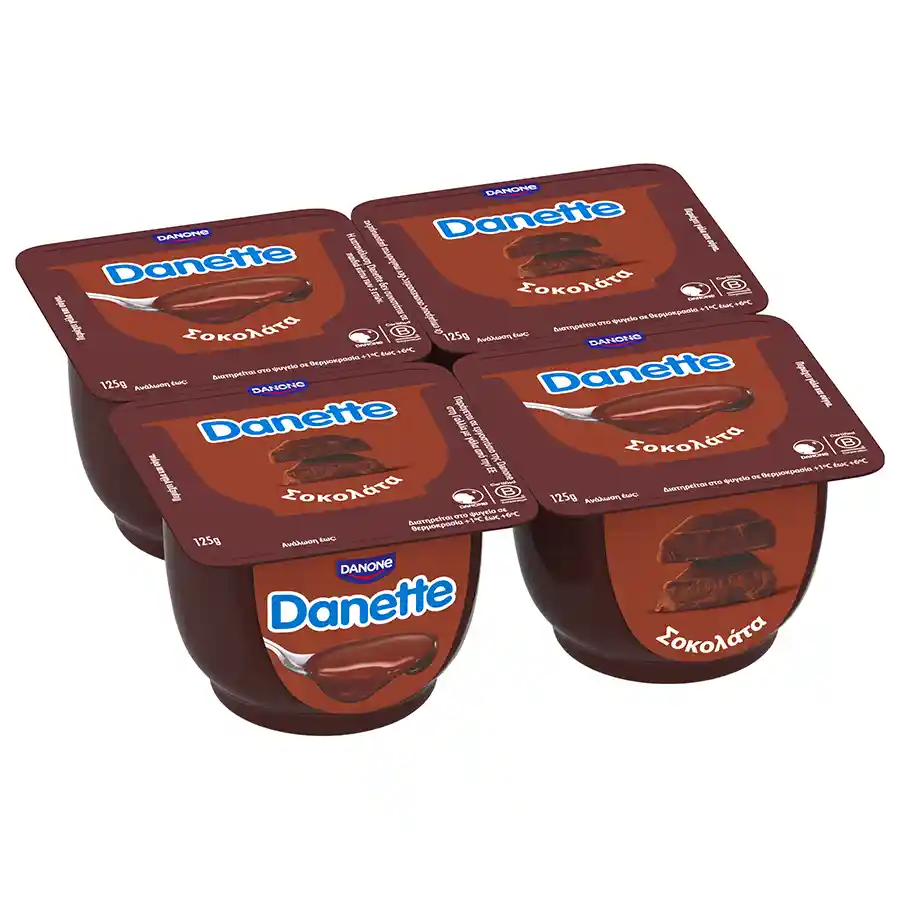 Danette Επιδόρπιο Σοκολάτας 4x125γρ.