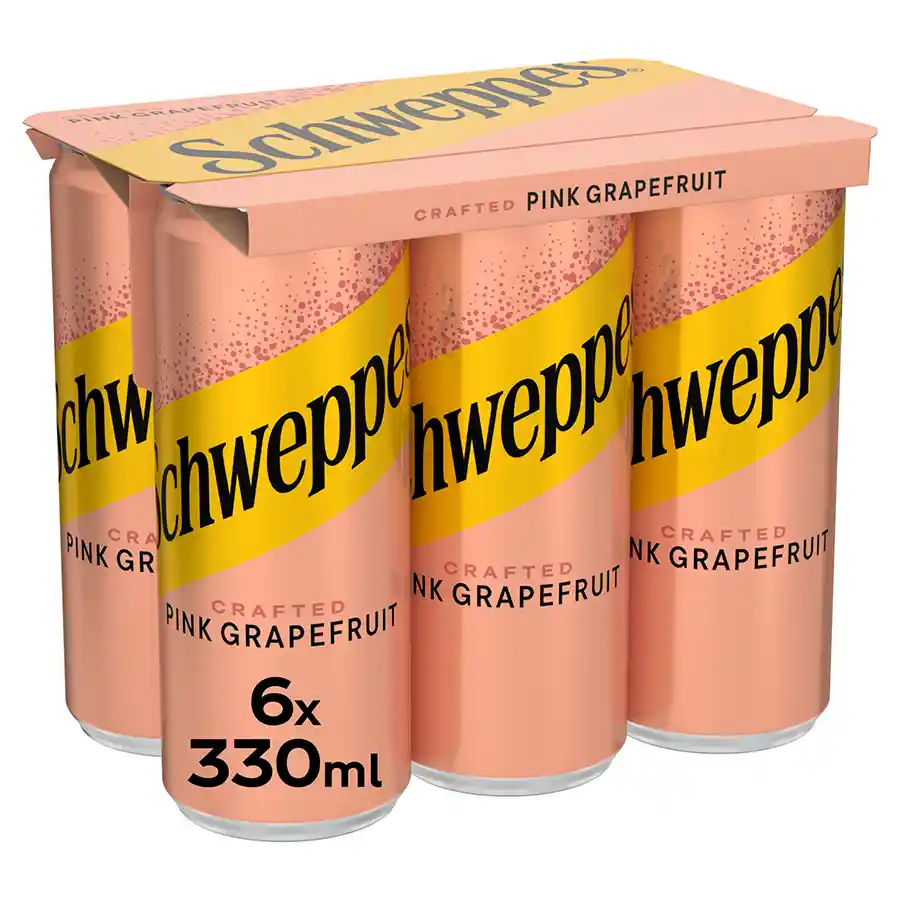 Schweppes Pink Grapefruit 6x330ml.