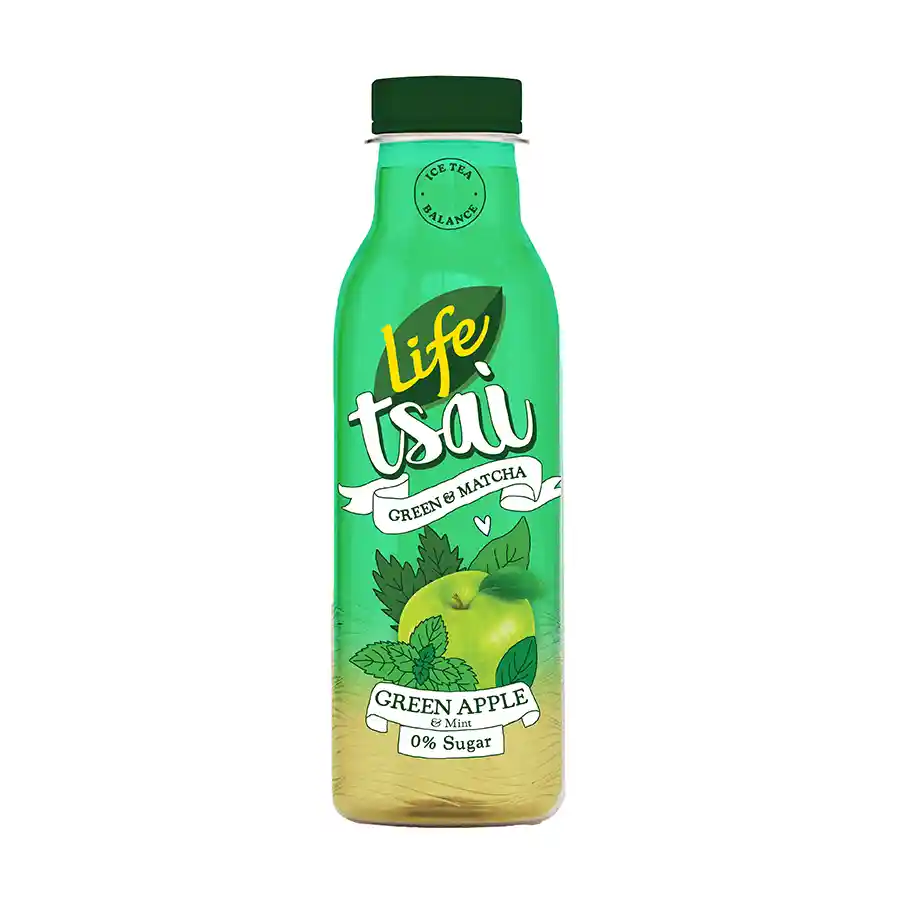 Δέλτα Life Κρύο Τσάι Matcha Δυόσμος & Πράσινο Μήλο 500ml.
