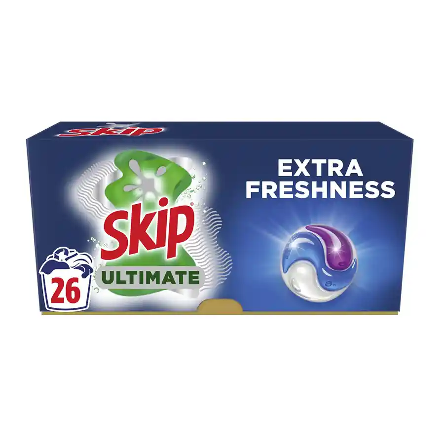 Skip Ultimate Trio Caps Απορρυπαντικό Πλυντηρίου Ρούχων 26τεμ. 549γρ.