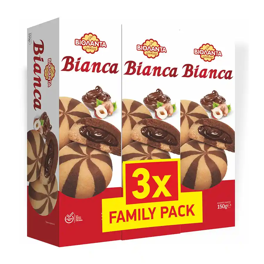 Βιολάντα Μπισκότα Bianca Κλασικά Family Pack 3x150γρ. 