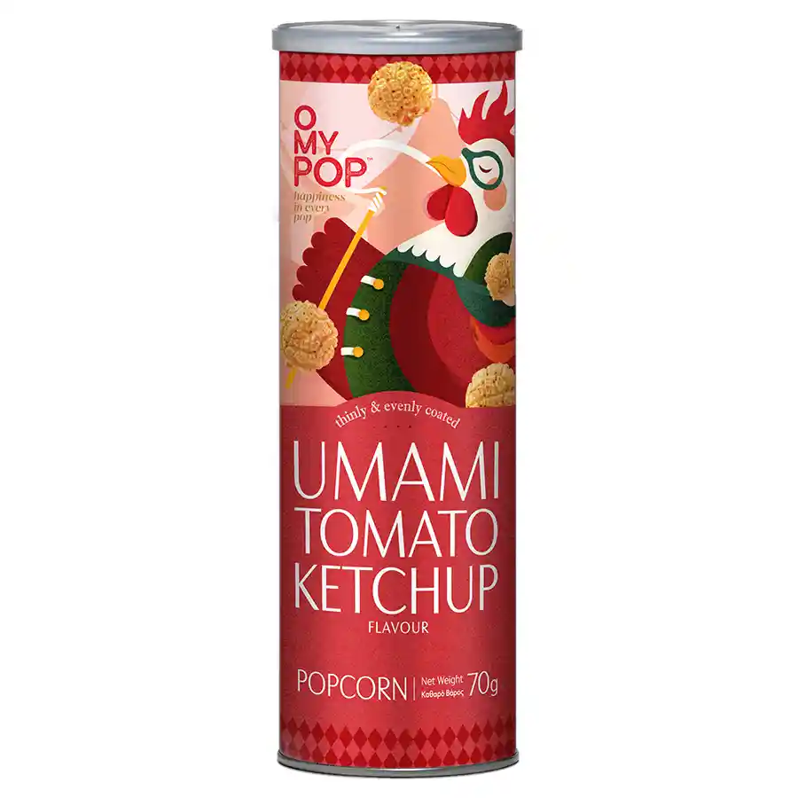 O My Pop Popcorn Tomato & Ketchup 70γρ.