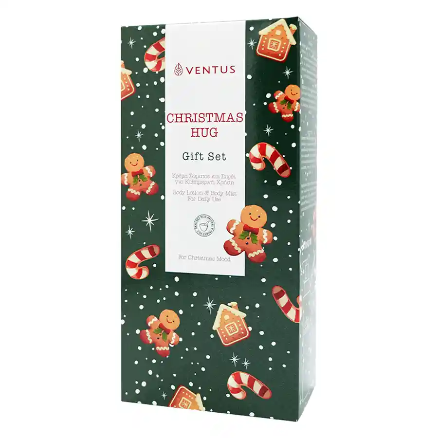 Ventus Christmas Hug Gift Set Λοσιόν Σώματος 250ml.& Body Mist 100ml.
