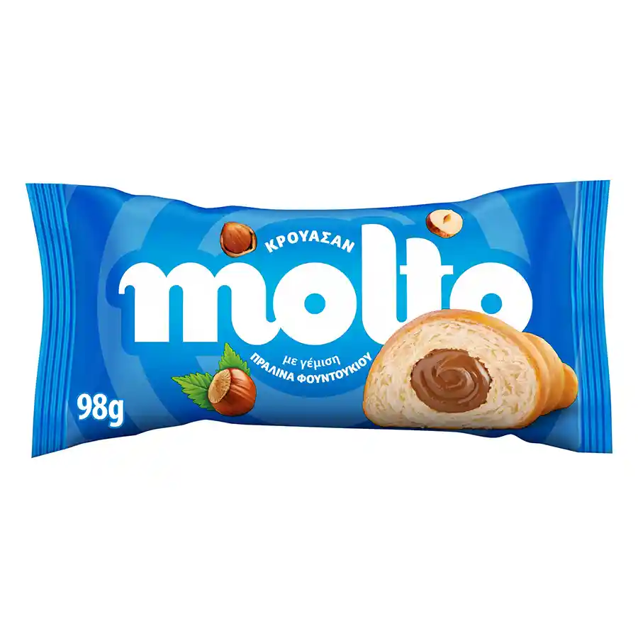 Molto Κρουασάν Πραλίνα Φουντουκιού 98γρ.