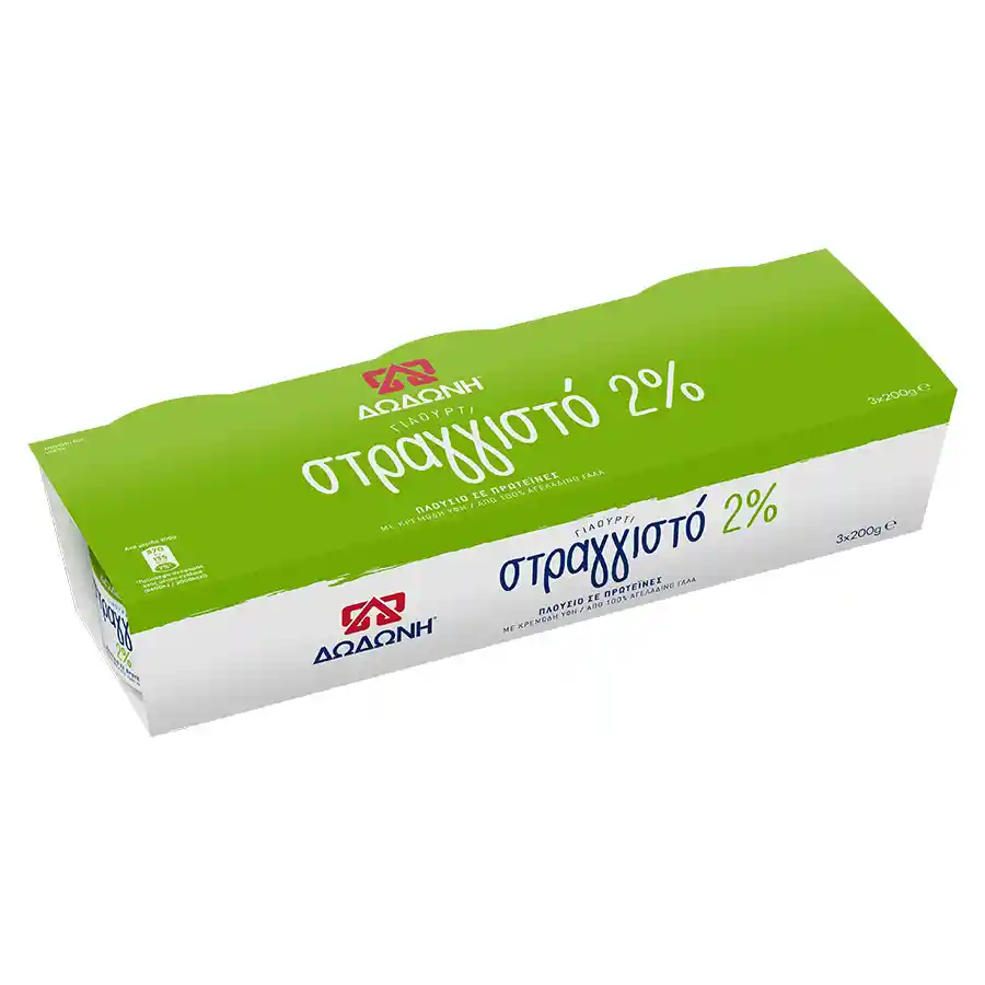 Δωδώνη Γιαούρτι Στραγγιστό 2% Λιπαρά 3x200γρ.