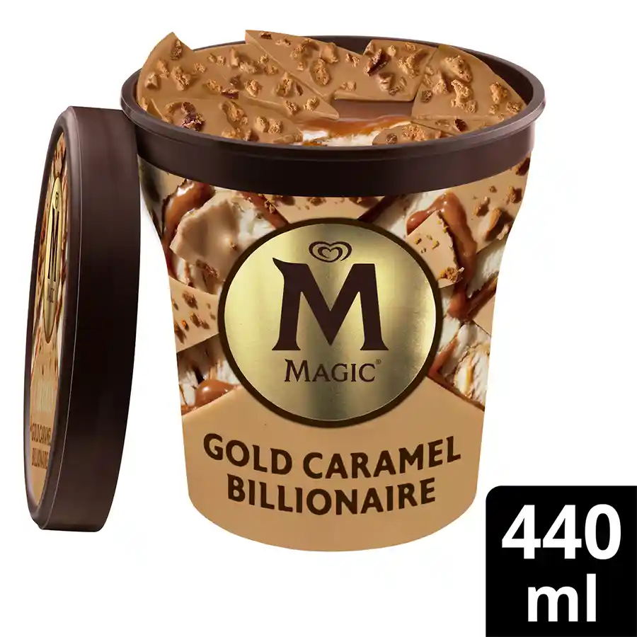 Algida Magic Παγωτό Double Gold Caramel 305γρ./440ml.